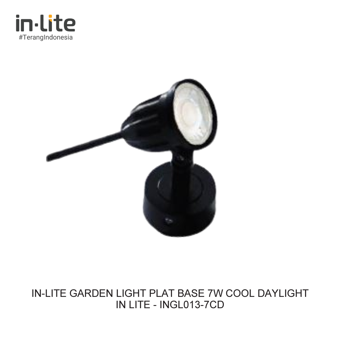 IN-LITE GARDEN LIGHT PLAT BASE 7W PUTIH