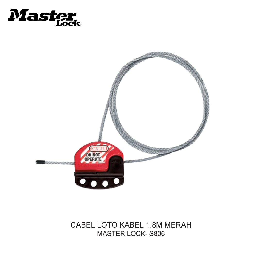 CABEL LOTO KABEL 1.8M MERAH