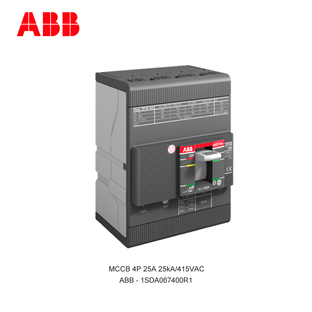 MCCB 4P 25A 25kA/415VAC