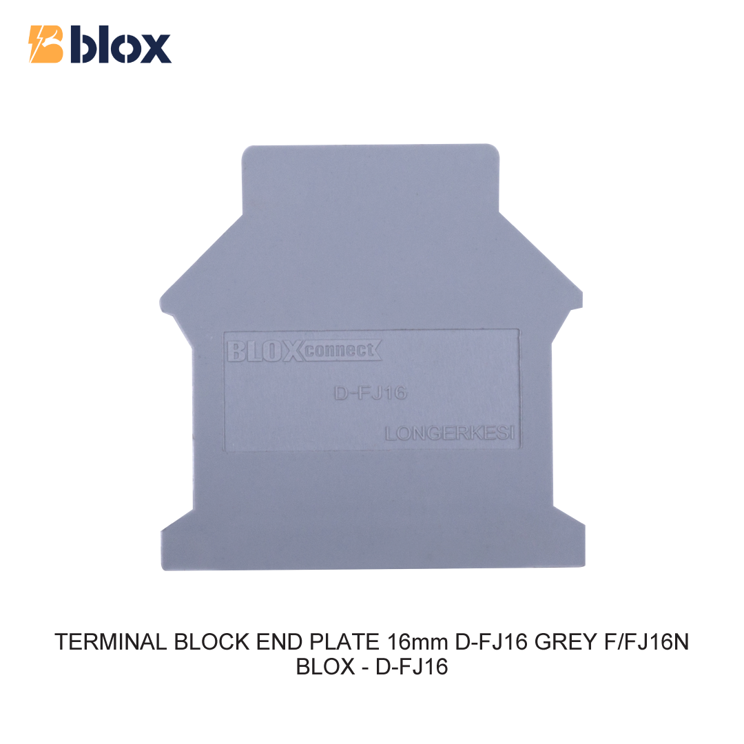 TERMINAL BLOCK END PLATE 16mm D-FJ16 ABU-ABU F/FJ16N