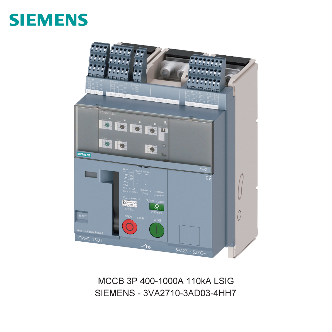 MCCB 3P 400-1000A 110kA LSIG