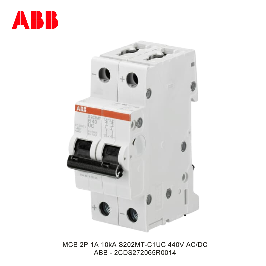 MCB 2P 1A 10kA KURVA C