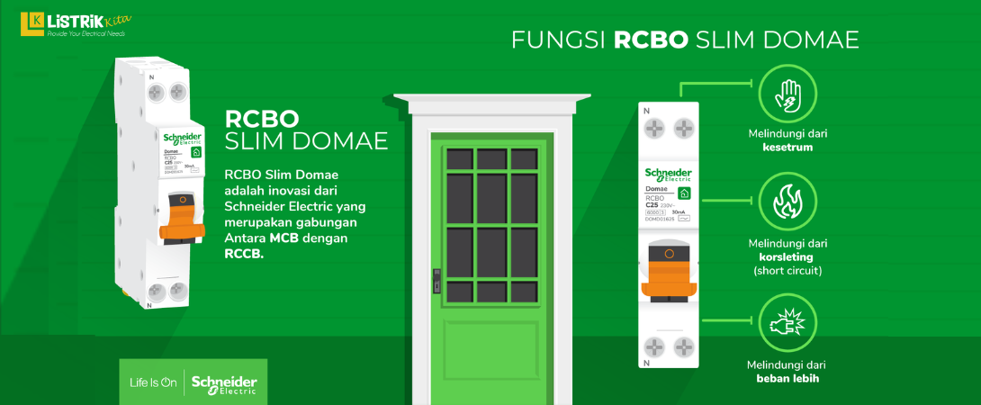 RCBO Slim Domae Schneider Electric: Kegunaan dan Cara Kerjanya