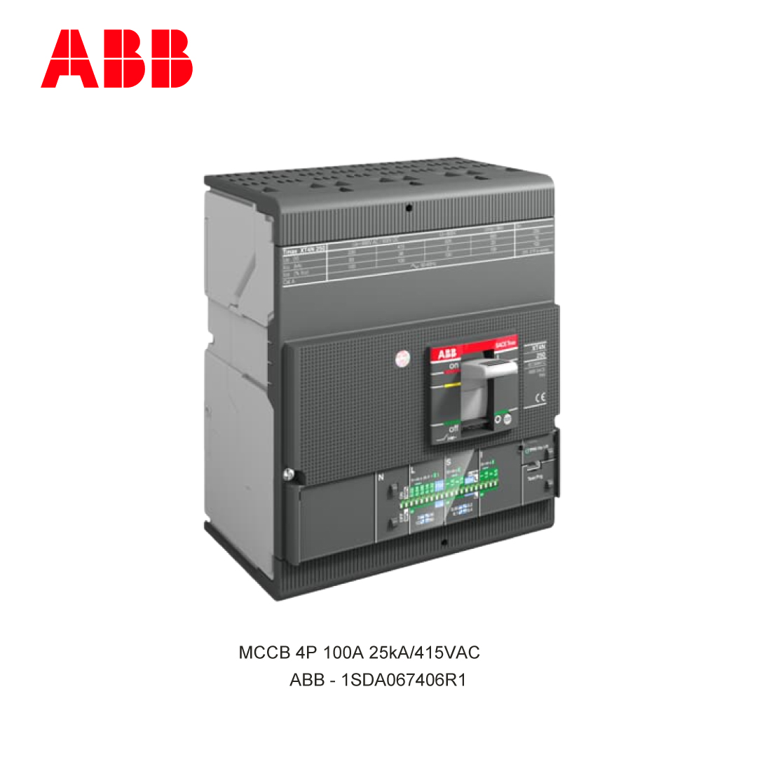 MCCB 4P 100A 25kA/415VAC