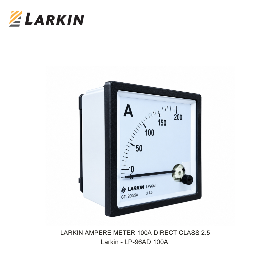 LARKIN AMPERE METER 100A DIRECT CLASS 2.5
