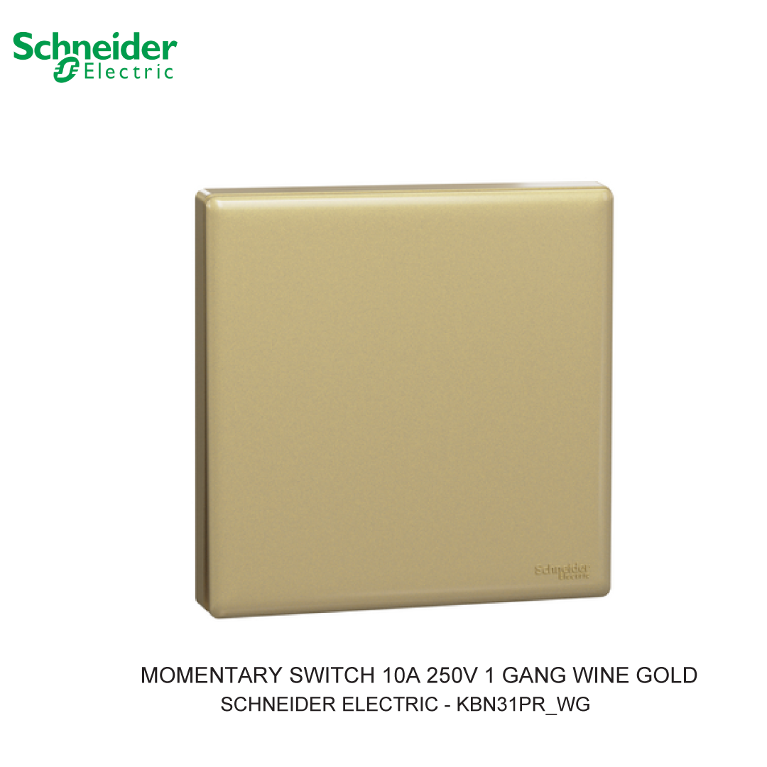 MOMENTARY SWITCH 10A 250V 1 GANG WINE GOLD VIVACE E