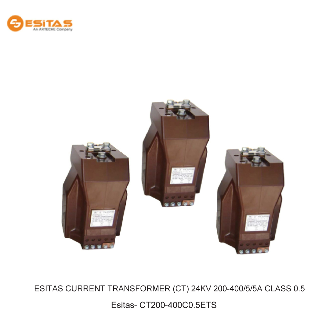 ESITAS CURRENT TRANSFORMER (CT) 24KV 200-400/5/5A CLASS 0.5