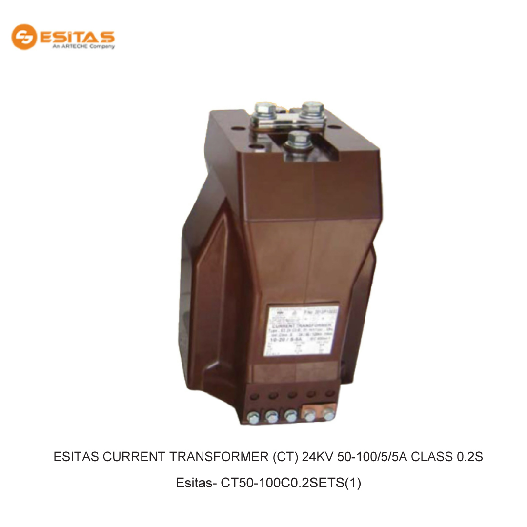 ESITAS CURRENT TRANSFORMER (CT) 24KV 50-100/5/5A CLASS 0.2S