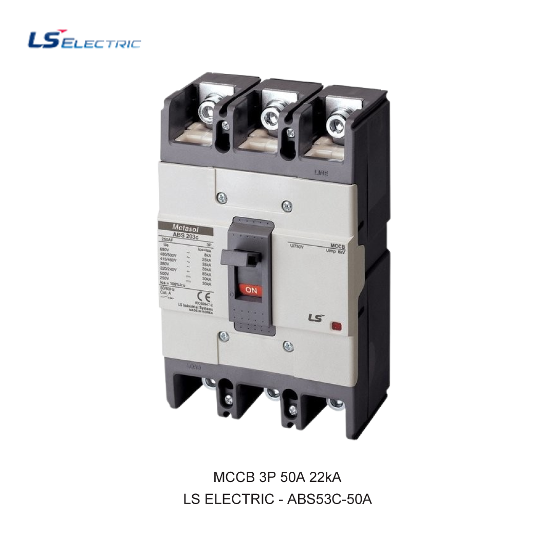 MCCB 3P 50A 22kA