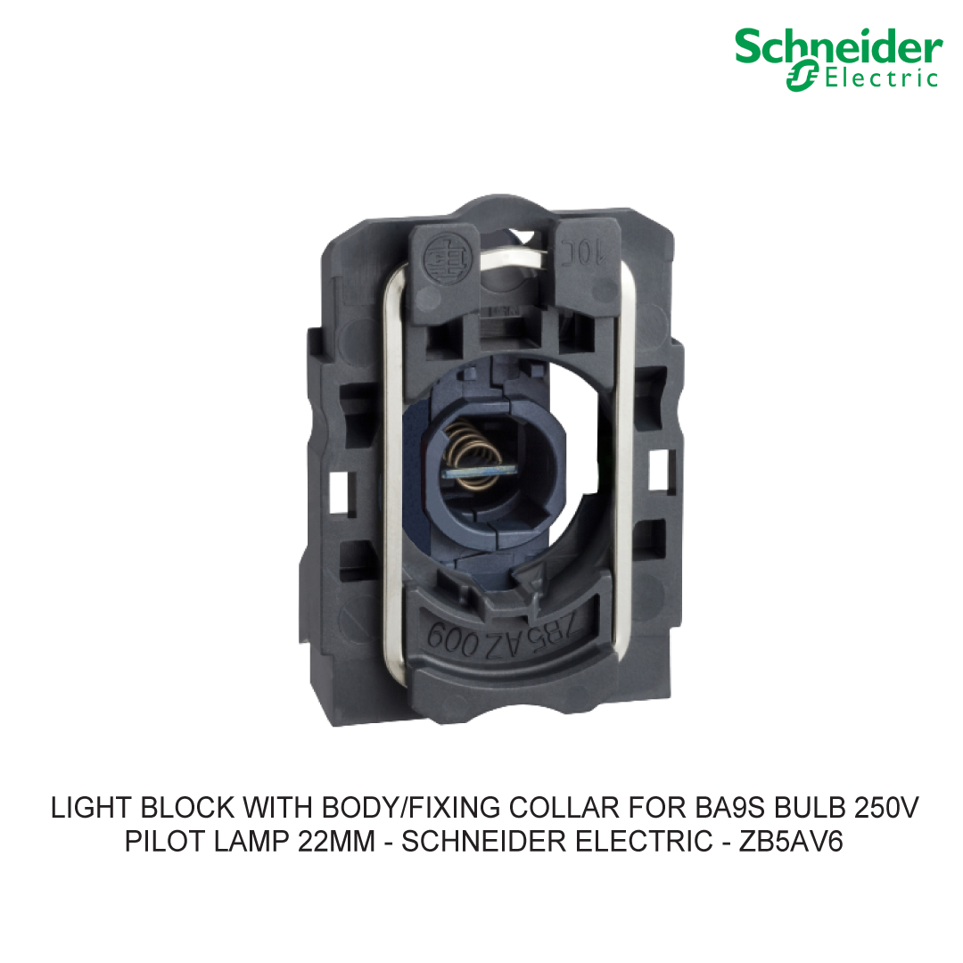 LIGHT BLOCK WITH BODY/FIXING COLLAR FOR BA9S BULB 250V