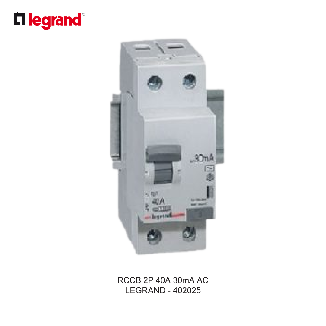 RCCB 2P 40A 30mA AC