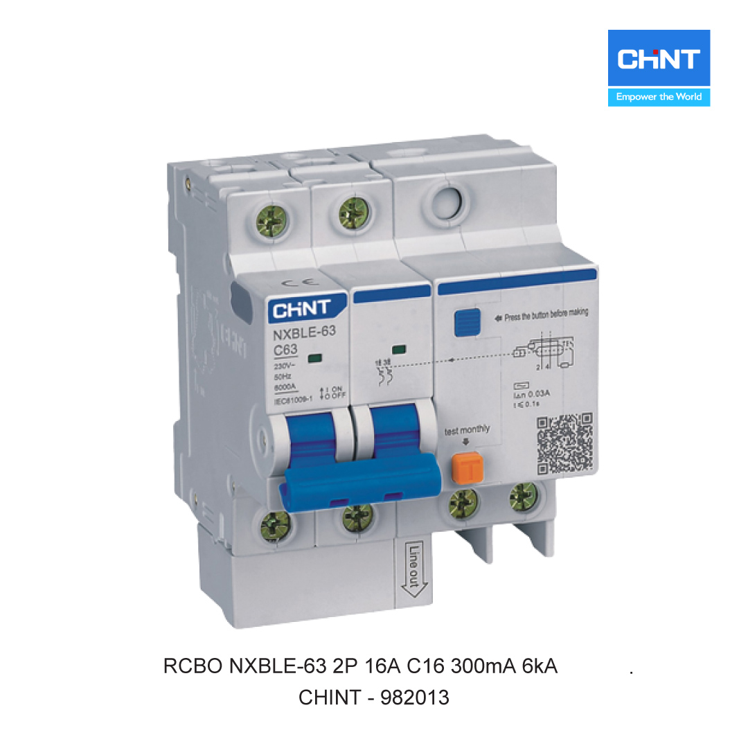 RCBO NXBLE-63 2P 16A C16 300mA 6kA