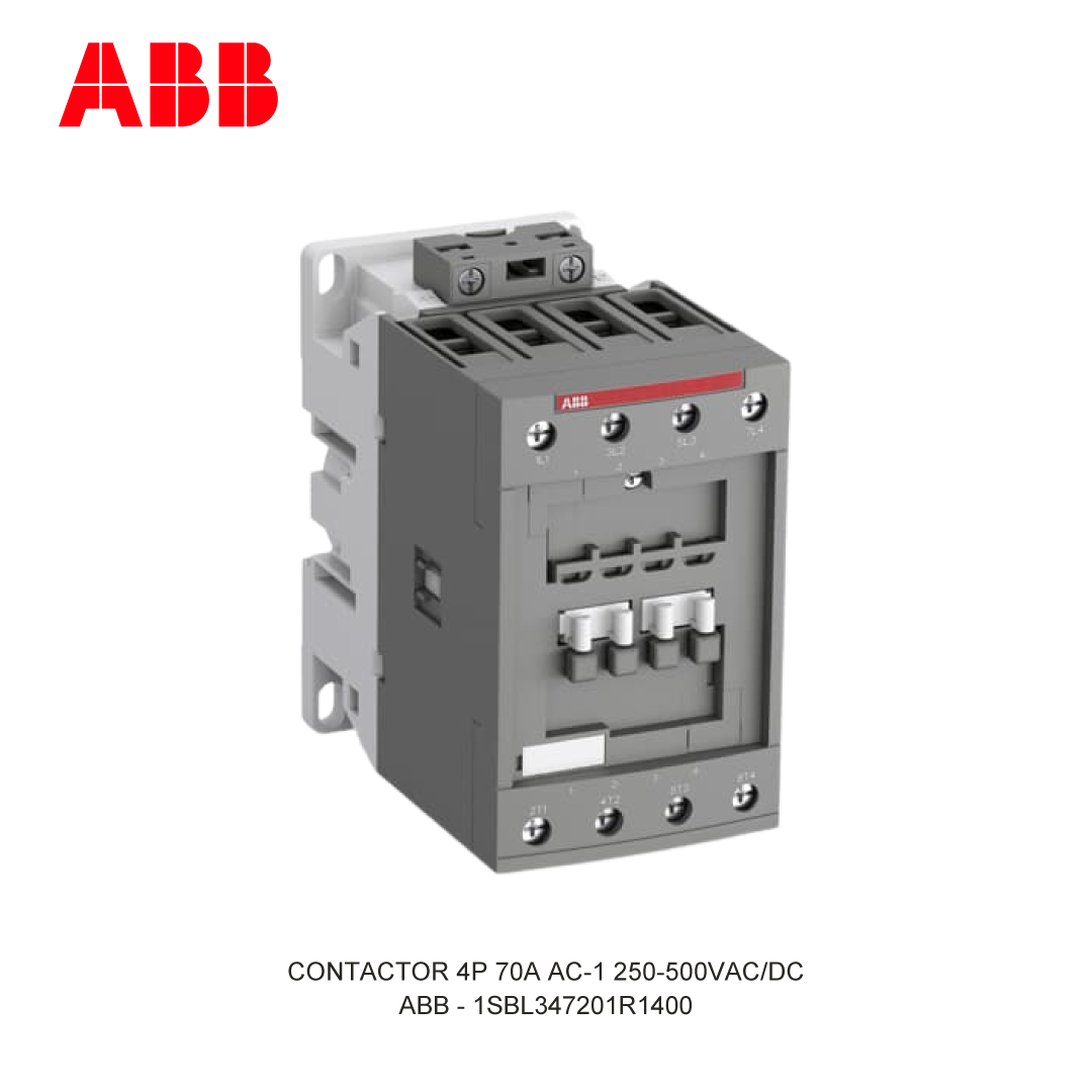 CONTACTOR 4P 70A AC-1 250-500V AC/DC