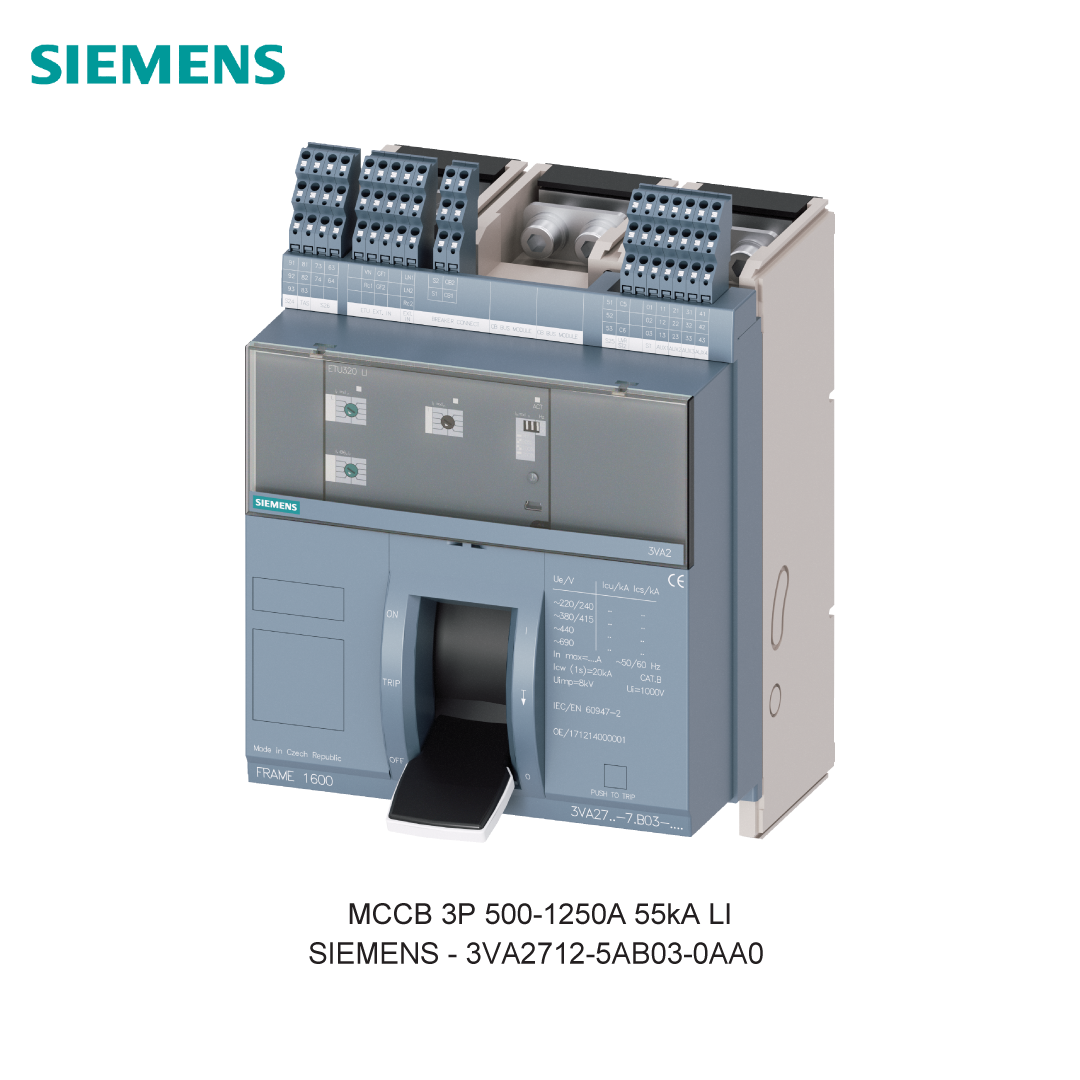 MCCB 3P 500-1250A 55kA LI