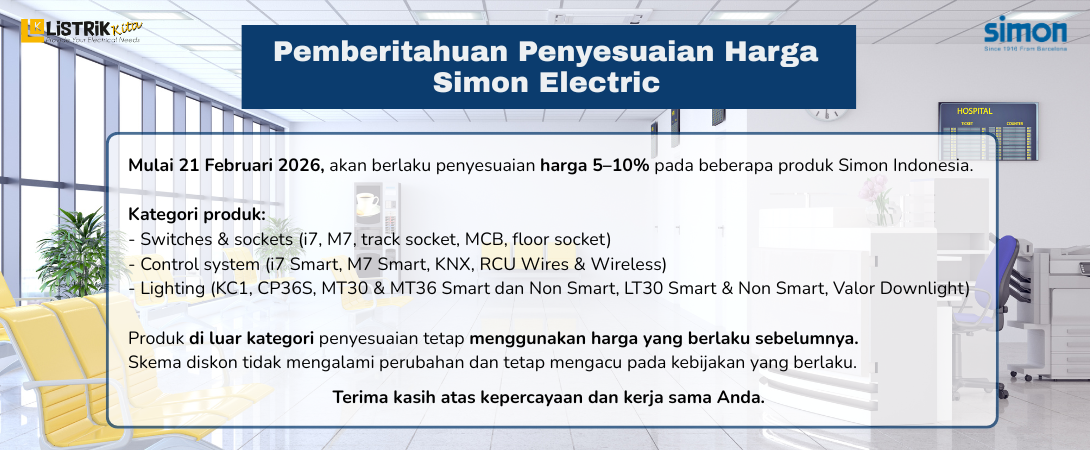 INFORMASI KENAIKAN HARGA SIMON ELECTRIC