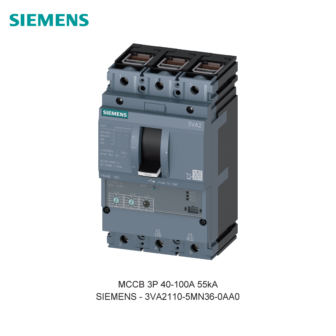 MCCB 3P 40-100A 55kA