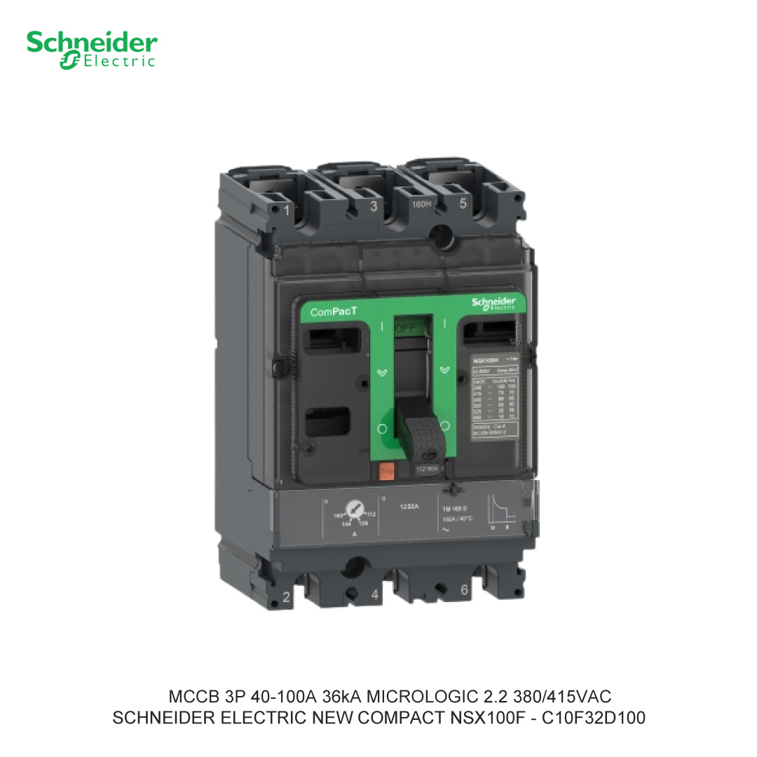 MCCB 3P 40-100A 36KA MICROLOGIC 2.2 380/415VAC
