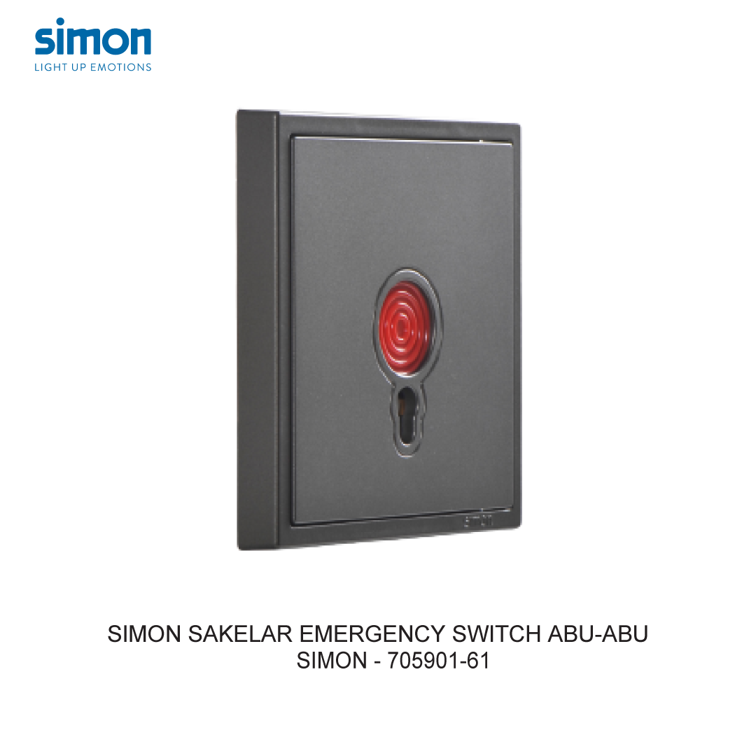 SIMON i7 SAKELAR EMERGENCY SWITCH ABU-ABU