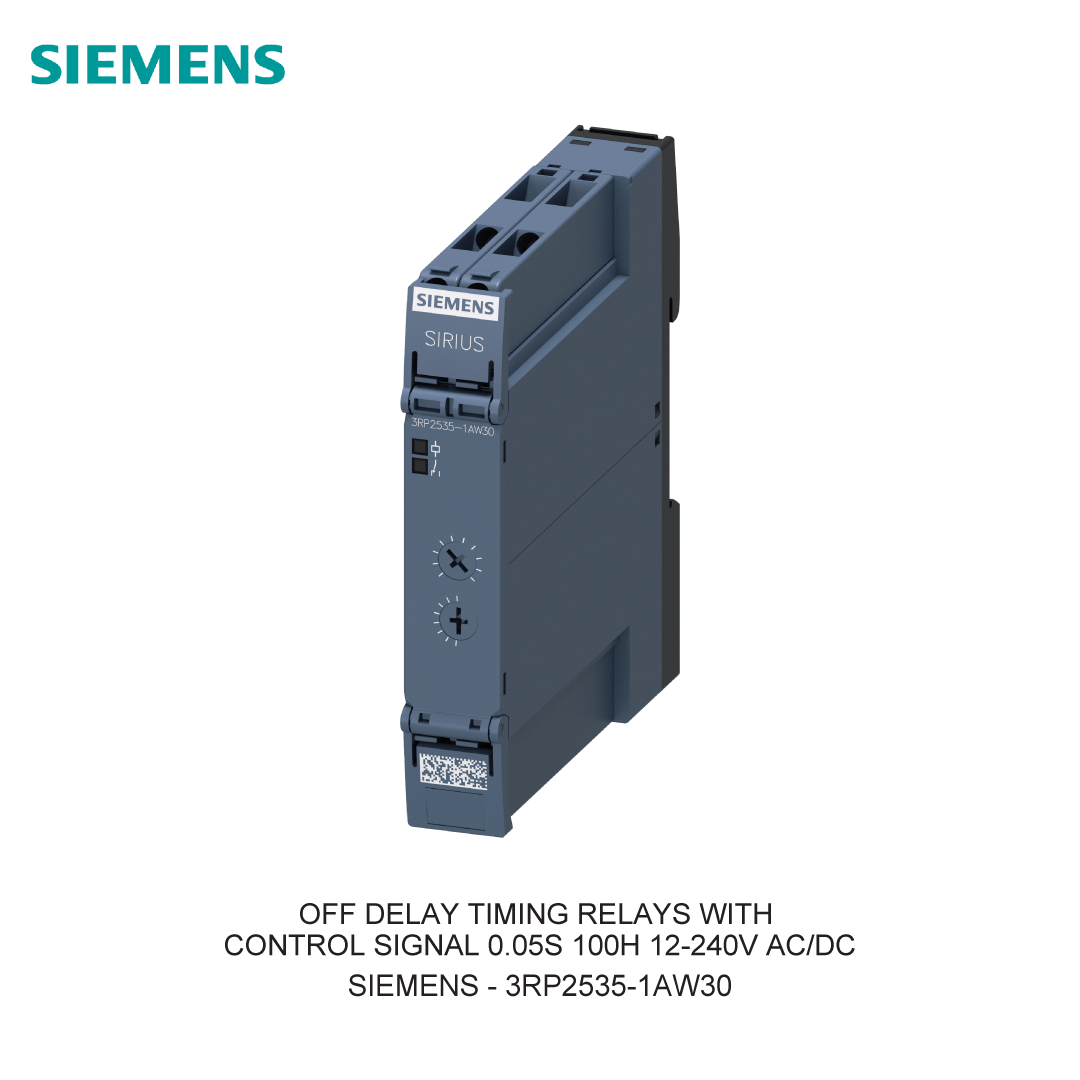 OFF DELAY TIMING RELAYS WITH CONTROL SIGNAL 0.05S 100H 12-240V AC/DC