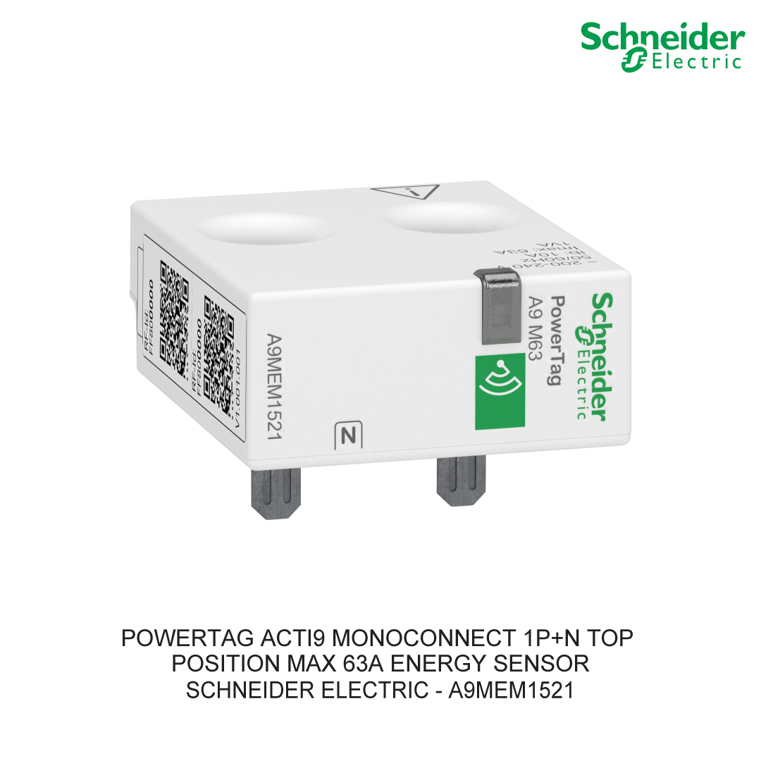 POWERTAG ACTI9 MONOCONNECT 1P+N TOP POSITION MAX 63A ENERGY SENSOR