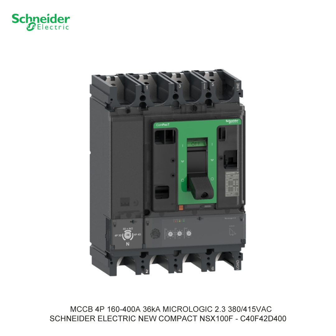 MCCB 4P 160-400A 36KA MICROLOGIC 2.3 380/415VAC