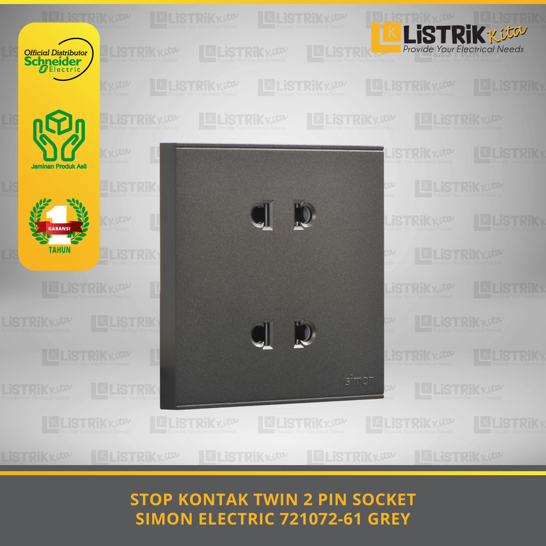 SIMON Twin 2 Pin Socket