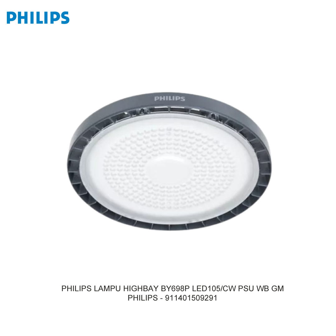 PHILIPS LAMPU HIGHBAY BY698P LED105/CW PSU WB GM