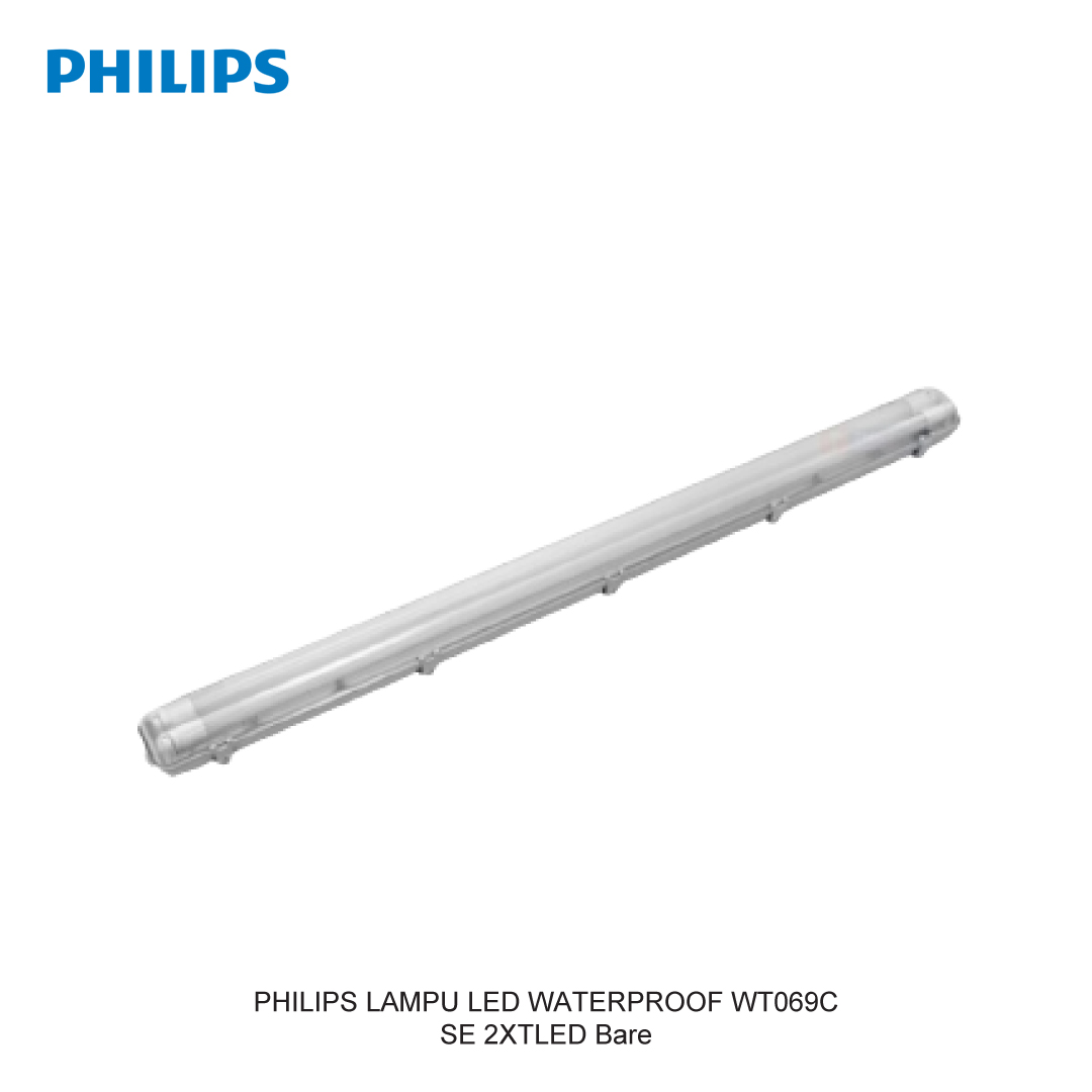 PHILIPS RUMAH LAMPU LED WATERPROOF WT069C SE 2XTLED Bare L1200 GM