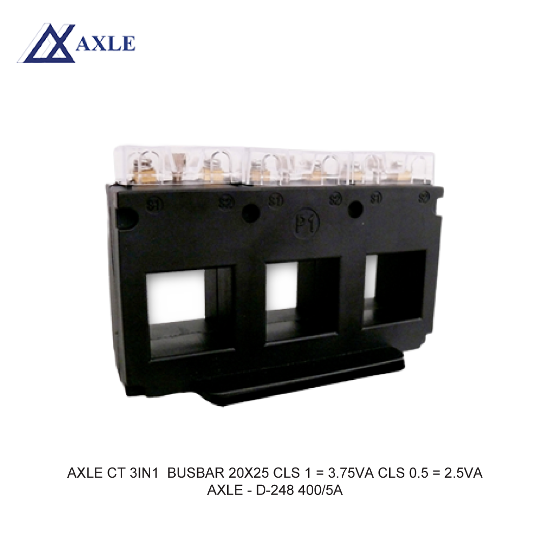 AXLE CT 3IN1  BUSBAR 20X25 CLS 1 = 3.75VA CLS 0.5 = 2.5VA