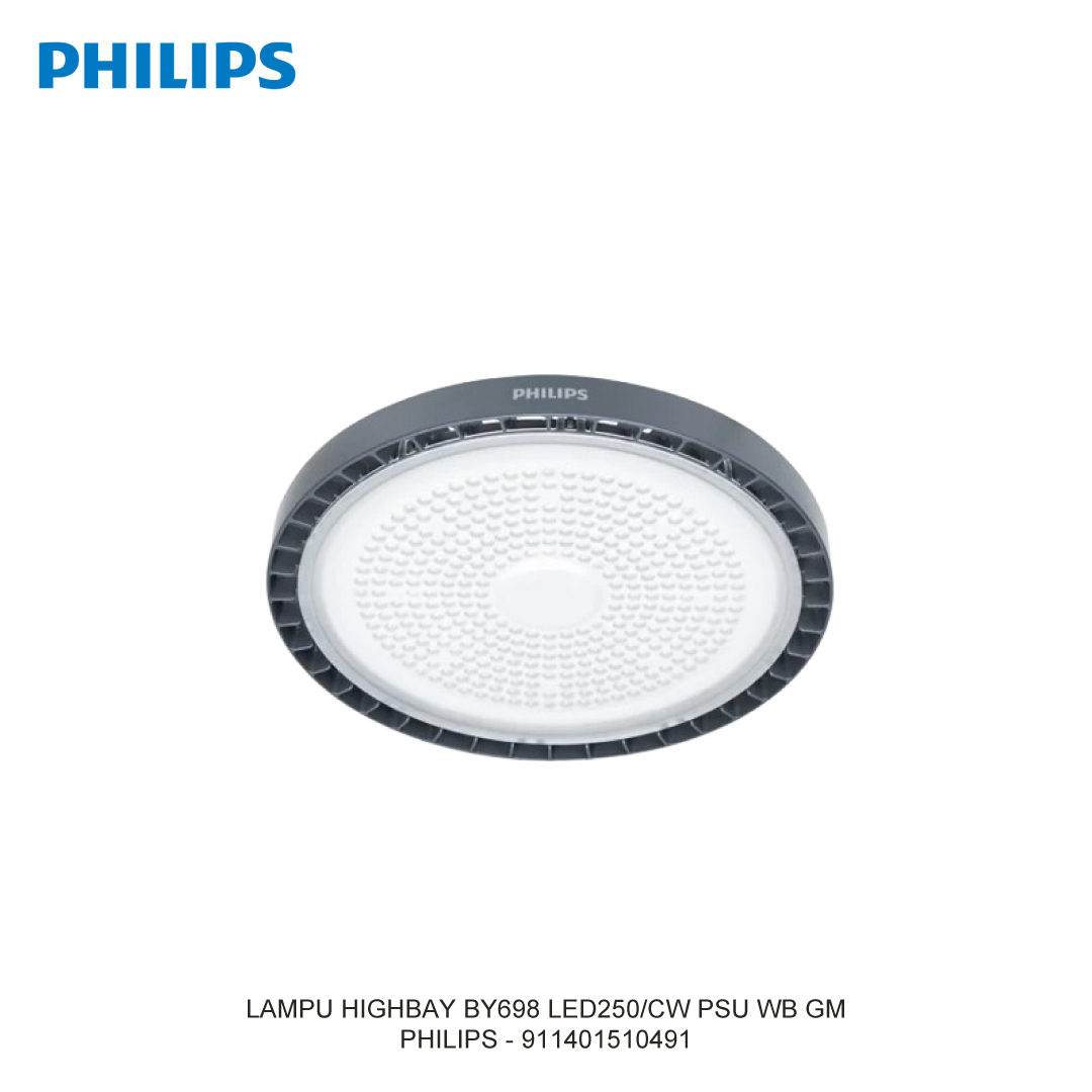 PHILIPS LAMPU HIGHBAY BY698 LED250/CW PSU WB GM