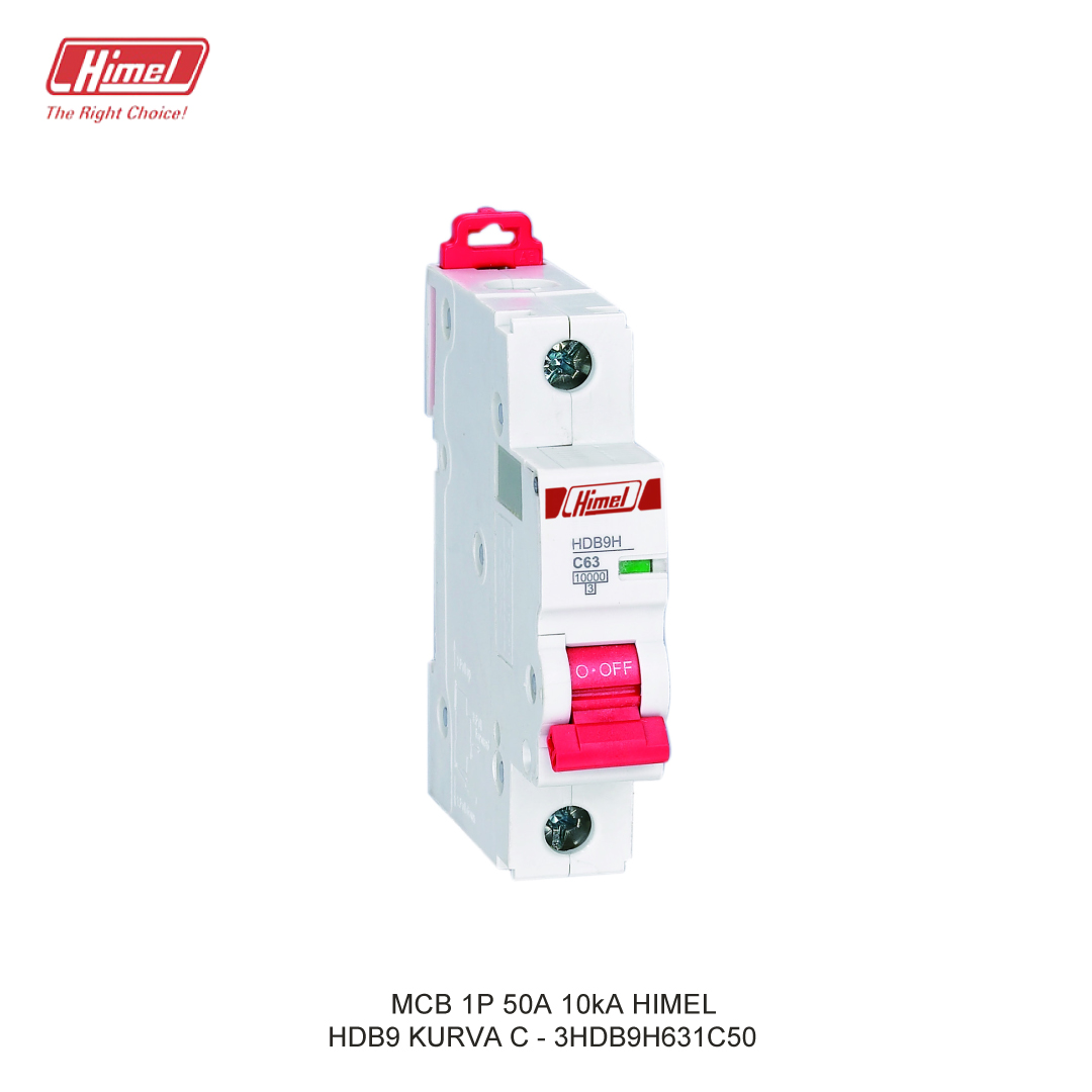 MCB HIMEL HDB9-63 C 1P 50A 10kA