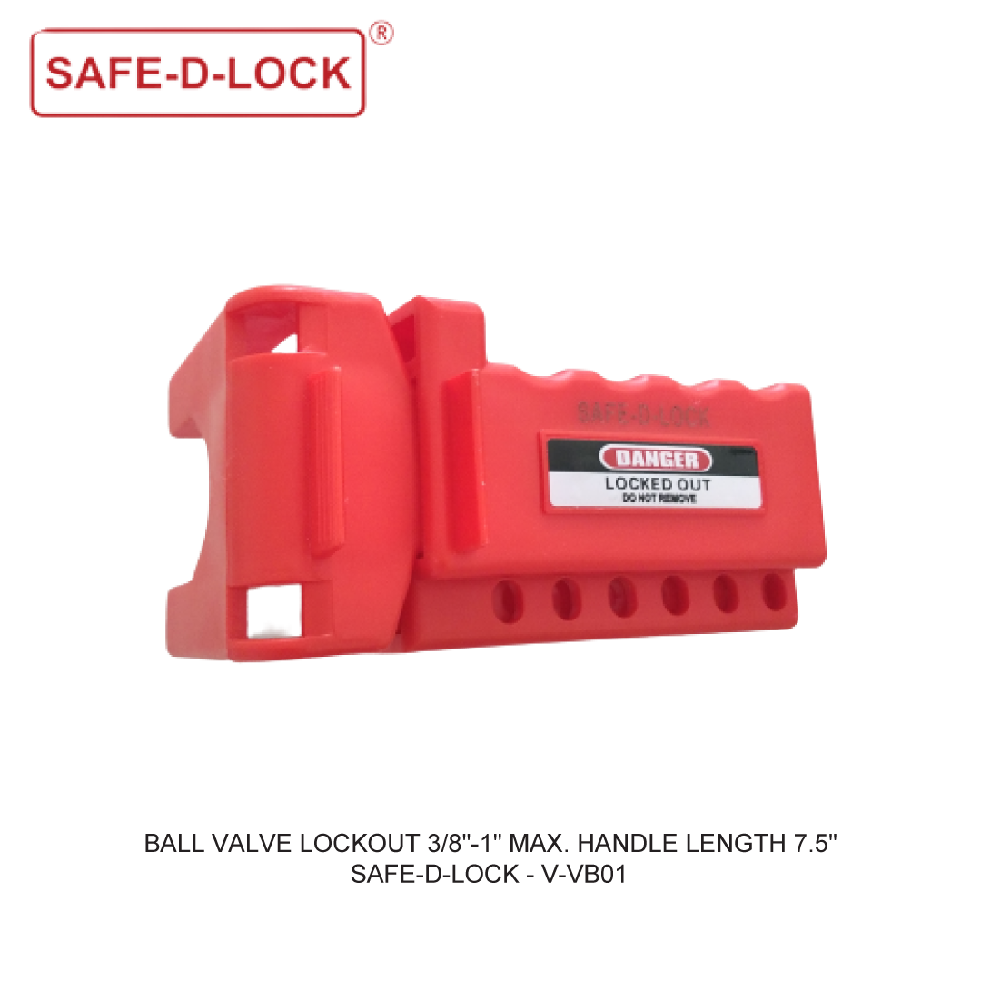 BALL VALVE LOCKOUT 3/8-1 MAX. HANDLE LENGTH 7.5