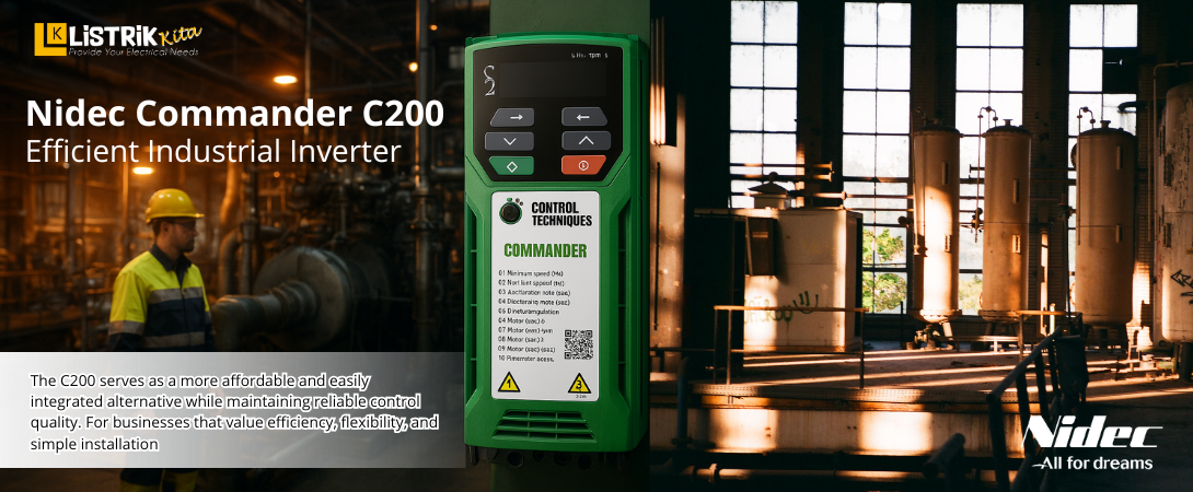 Inverter Nidec Commander C200: Solusi Efisien Industri