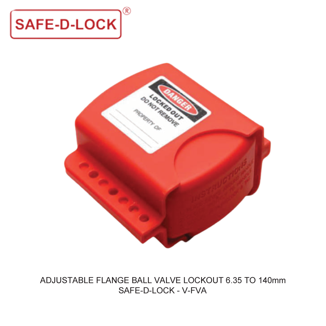 ADJUSTABLE FLANGE BALL VALVE LOCKOUT 6.35 TO 140mm